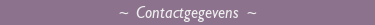 contactgegevens